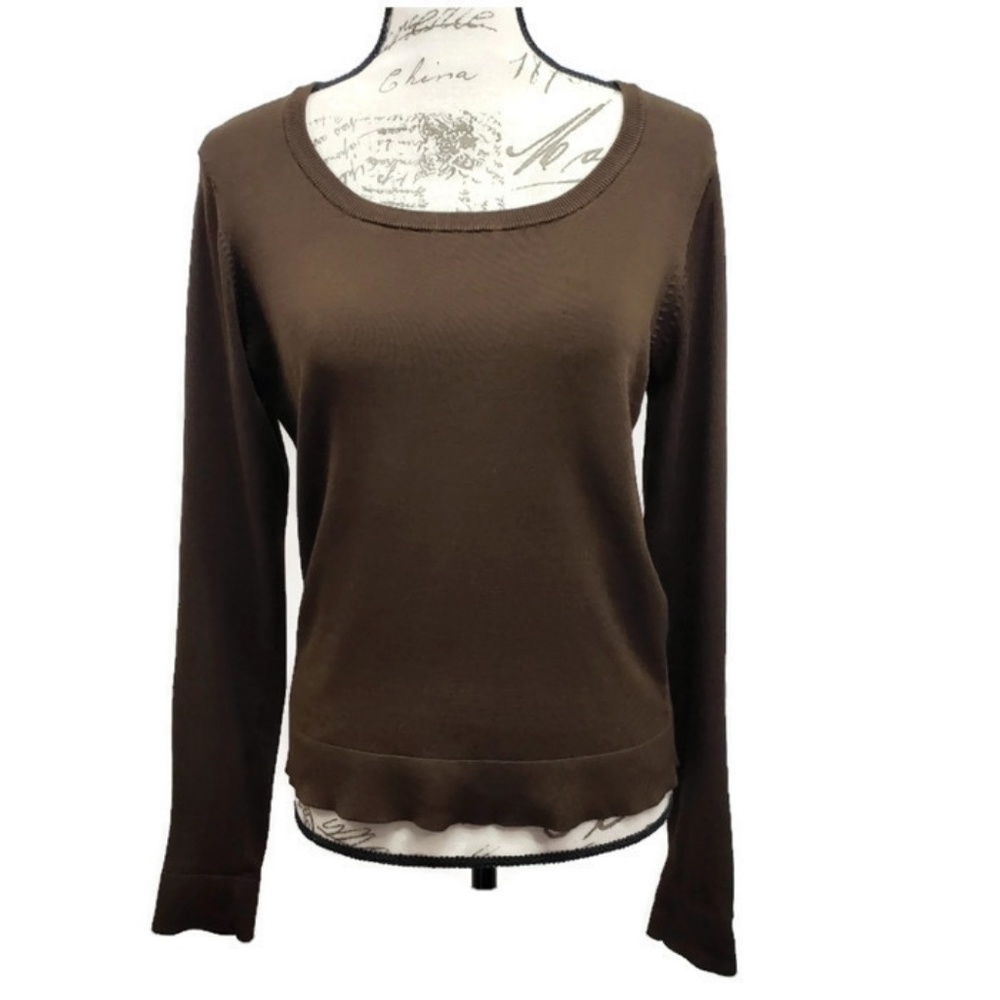 Tribeca Studio Silk Scoop Neck Sweater Sma…